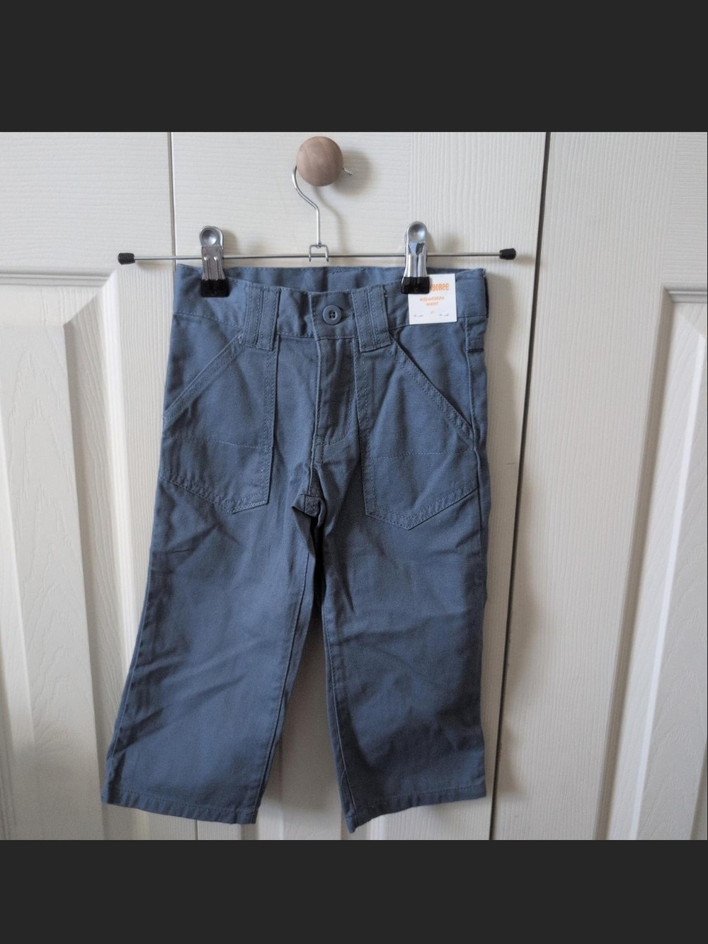 Gymboree Boys Blue Straight-Leg Casual Khaki Pants